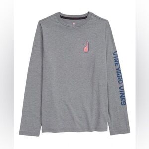 Vineyard Vines Boys Foam Finger Graphic Long Sleeves Tee